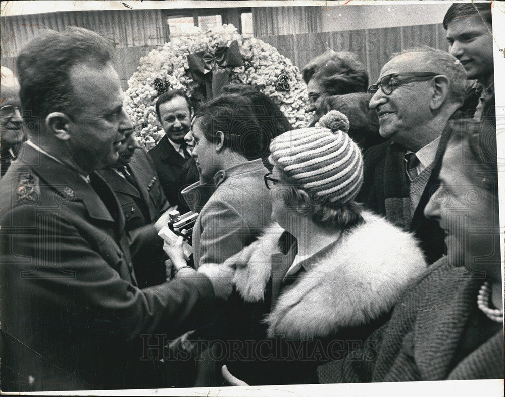 1967 Press Photo Israeli Prime Minister Rabin - Historic Images