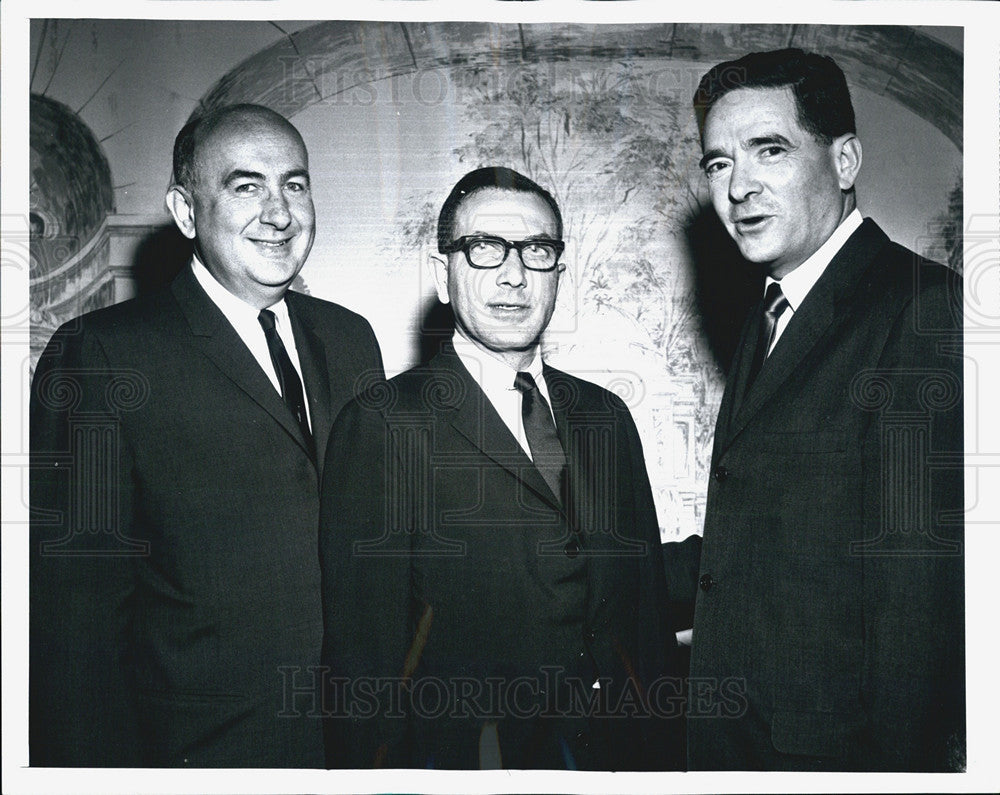 1965 Press Photo Morris Abram,Arthur Oppenheimer,Sam Chaimson,Amer. Jewish Comm. - Historic Images