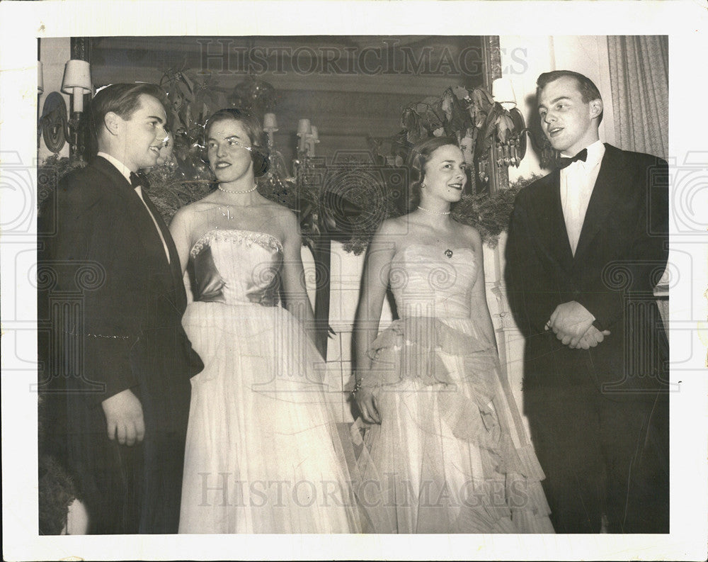 1951 Press Photo B Stevenson,S Kellogg,N Cummings,A Stevenson III - Historic Images