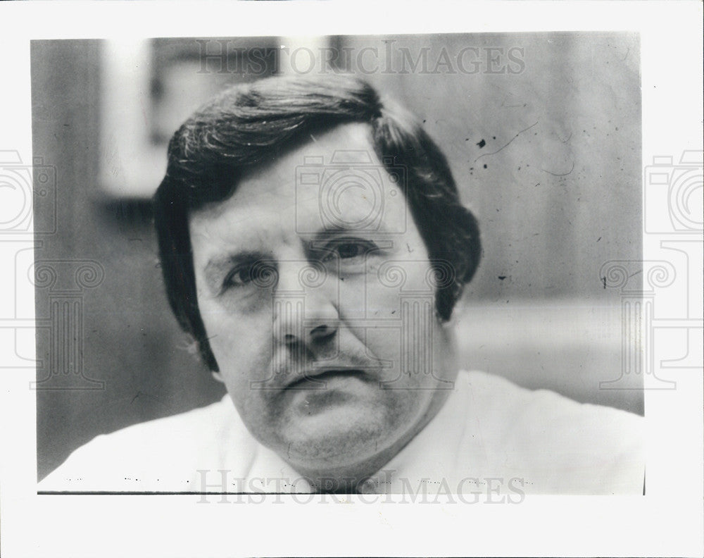 1978 Press Photo Patrick O&#39;Sullivan air traffic controller O&#39;hair Airport - Historic Images