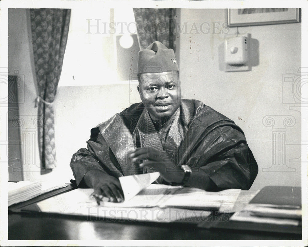 1964 Press Photo premier of eastern Nigeria Dr. M. L. Okpara - Historic Images