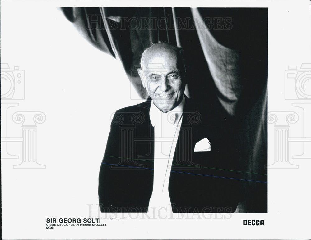 1995 Press Photo Georg Solti Chicago Symphony Orchestra Music Director - Historic Images