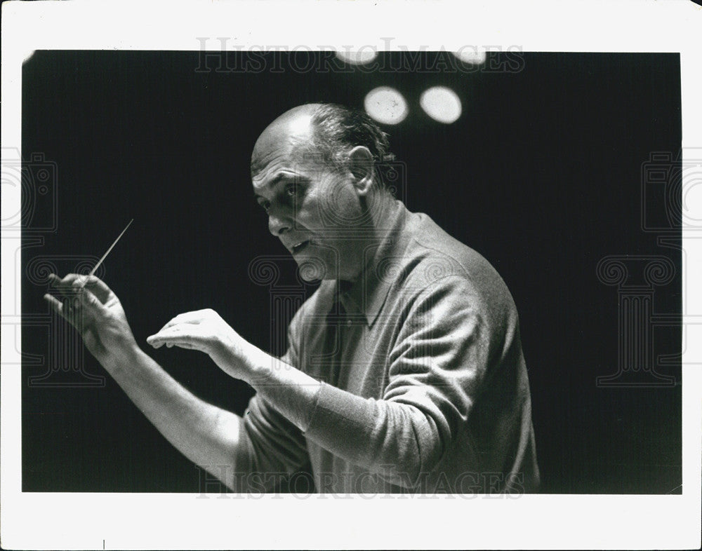 1980 Press Photo Sir Georg Solti,symphony conductor - Historic Images