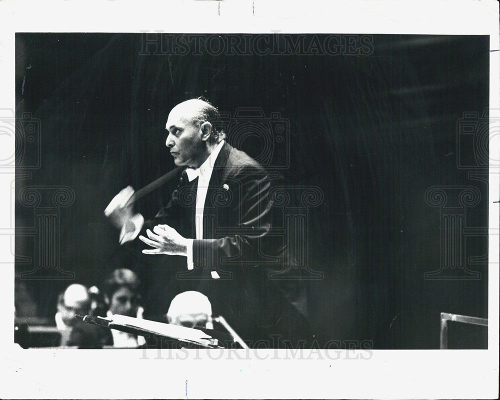 1984 Press Photo Sir George Solti Chicago Symphony Orchestra Director - Historic Images