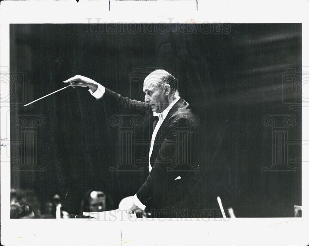 1976 Press Photo Sir Georg Solti Chicago Symphony Music Director - Historic Images