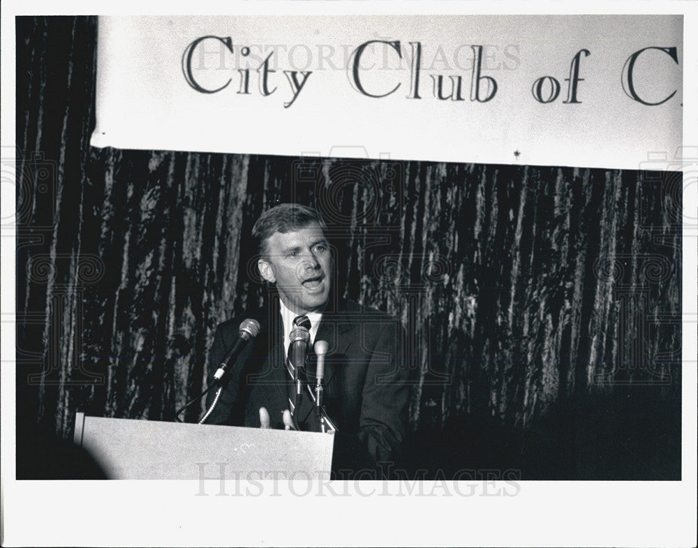 1988 Press Photo Senator Dan Quayle Republican Candidate - Historic Images