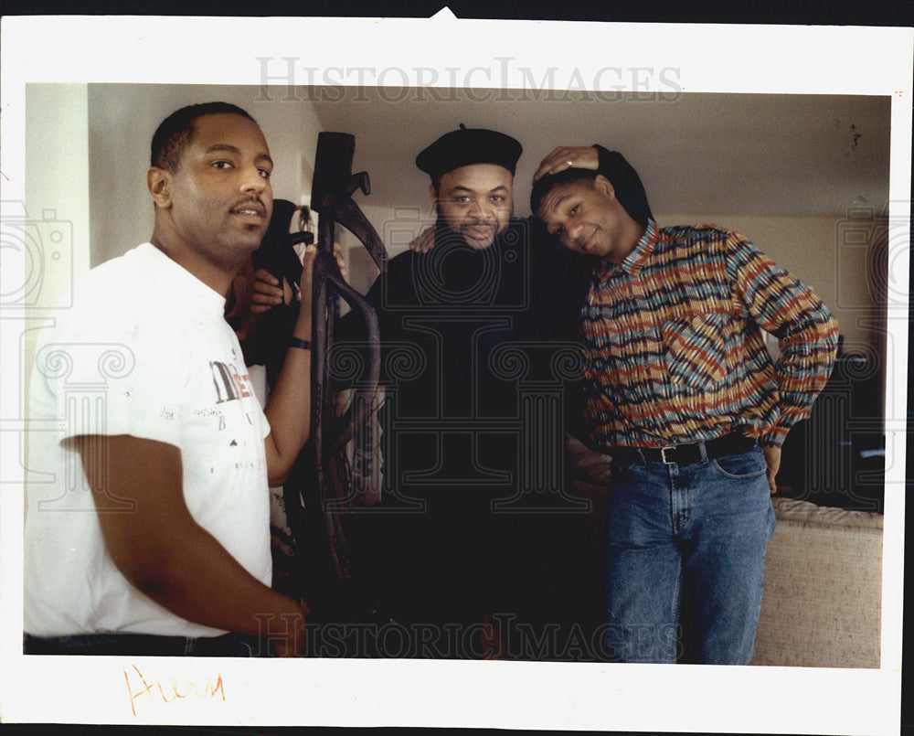 1998 Press Photo Branford Marsalis Trio Bob Hurst Jeff Watts - Historic Images
