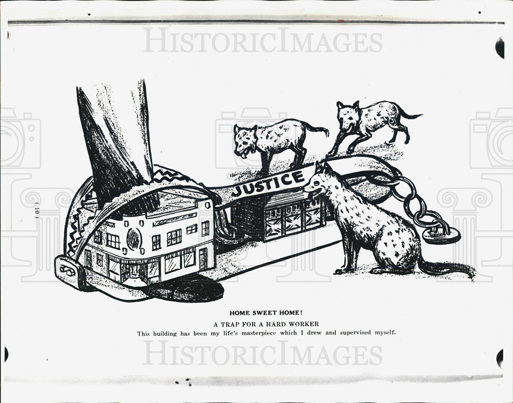 1938 Press Photo Art cartoon from Janek's book - Historic Images