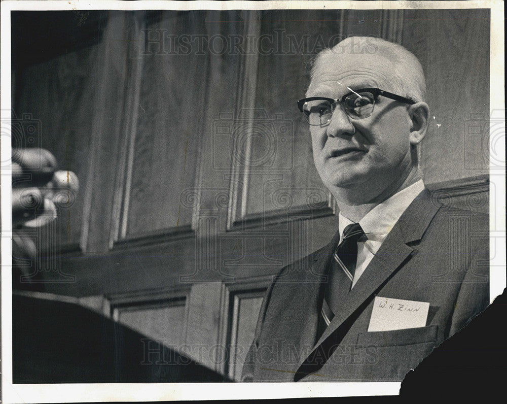 1967 Press Photo Walter H. Zinn witness nuclear chain reaction anniversary - Historic Images