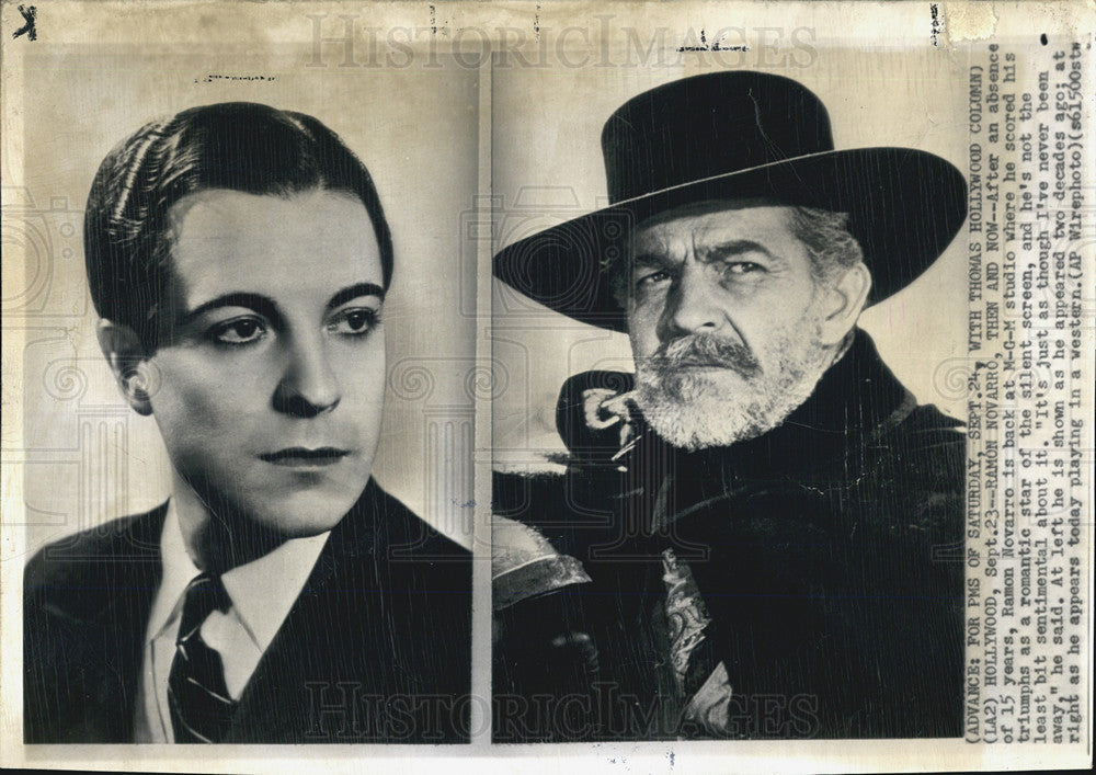 1949 Press Photo Ramon Novarro MGM Studios - Historic Images