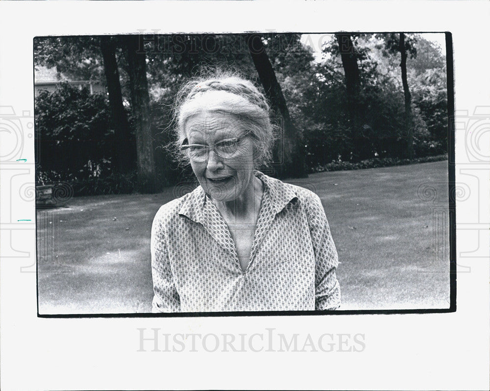 1972 Press Photo Mrs Ruth Olson who heard McGovern speak at her church - Historic Images