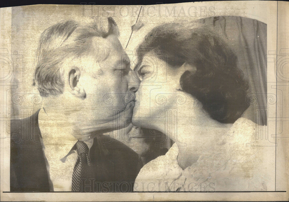 1969 Press Photo Former Gov robert Meyner of NJ and wife Helen - Historic Images