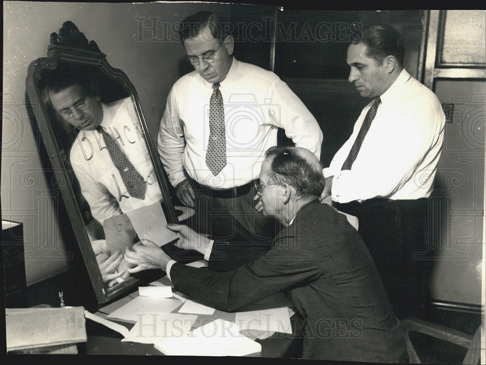 1936 Press Photo mauris Mevers assistant State attorneys slaying - Historic Images