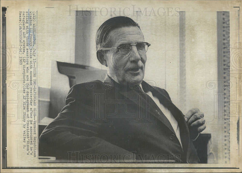 1969 Press Photo &quot;Winston L. Prouty&quot; - Historic Images