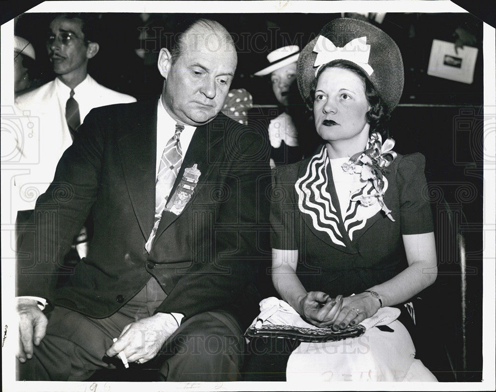 1940 Press Photo Oliver Quayle/Mrs. Helen H. Bennett/Democratic Convention - Historic Images