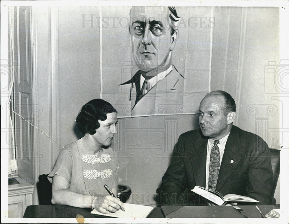 1936 Press Photo Mrs. Helen H. Bennett/Oliver A. Quayle Jr. - Historic Images