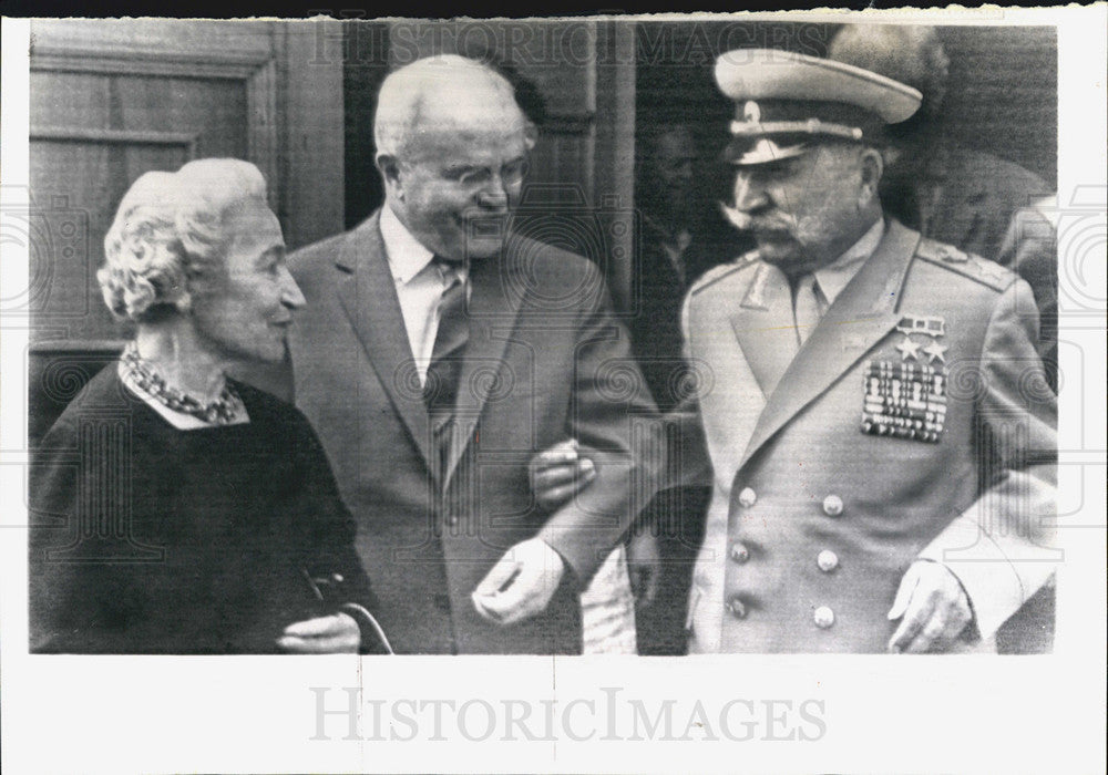 1966 Press Photo V. M. Molotov, wife, and Marshal Semyon M. Budyenny - Historic Images