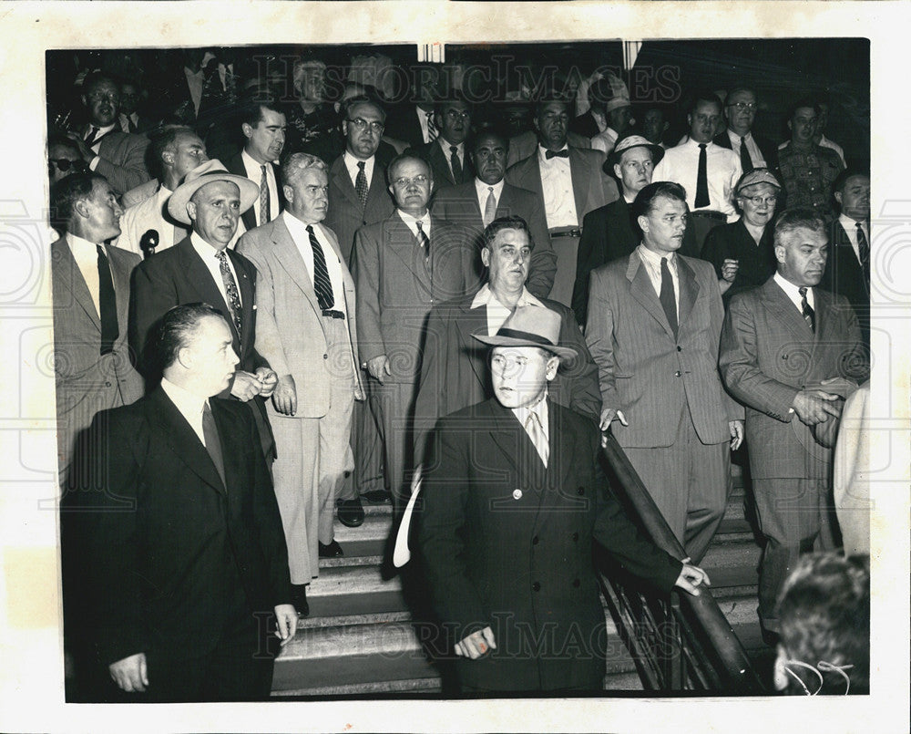 1955 Press Photo Russian Foreign Minister Molotov leaves North Western station - Historic Images