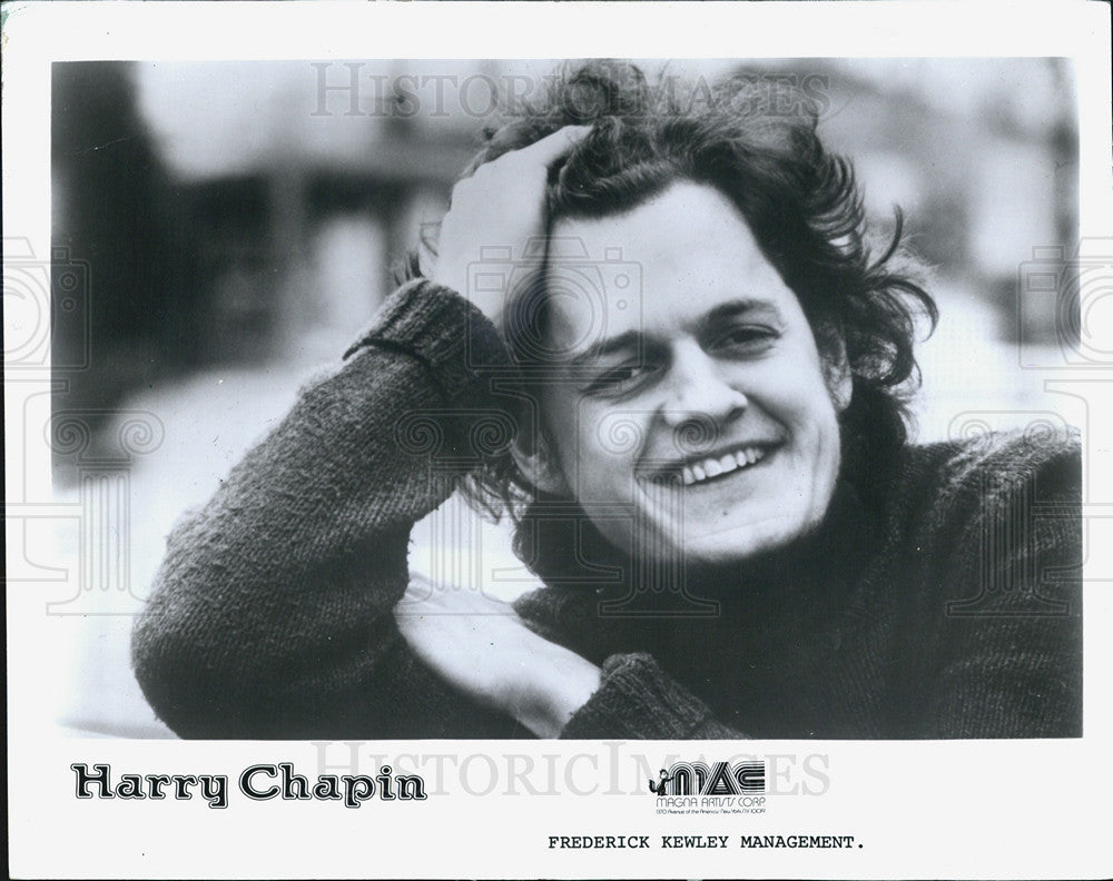 1983 Press Photo Harry Chapin Singer Musician - Historic Images