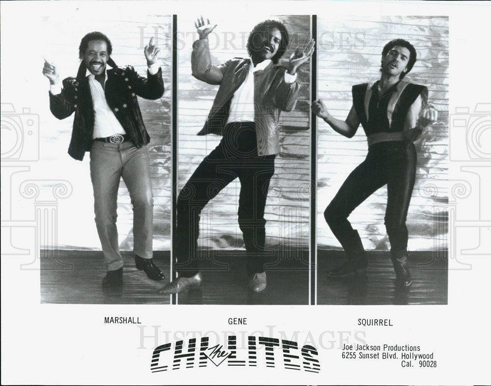 1985 Press Photo Musical Group The Chi-Lites - Historic Images