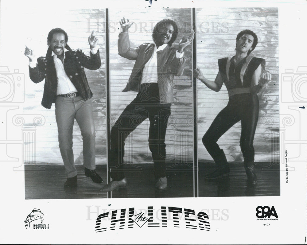 1984 Press Photo Musical Group The Chi-Lites - Historic Images