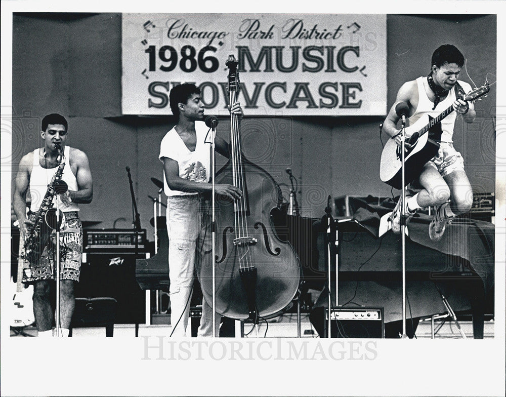 1986 Press Photo Rock Vocal Group The Charlie Brothers - Historic Images