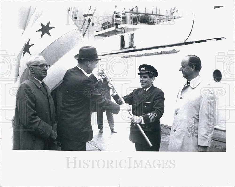 1969 Press Photo Capt. Even E. Organgaard - Historic Images