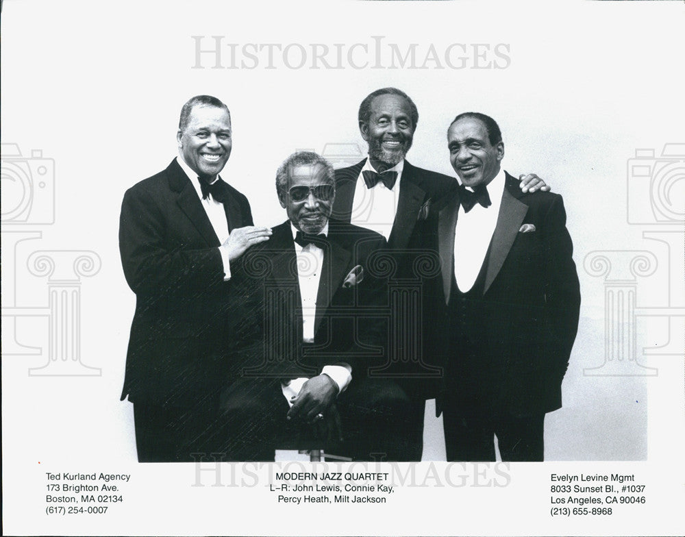 1992 Press Photo  Modern Jazz Quartet, John Lewis, Connie Kay, Percy Heath, and - Historic Images