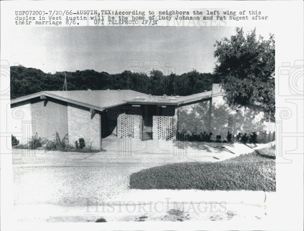 1966 Press Photo Home of Patrick Nugent, President Johnson&#39;s son-in-law - Historic Images