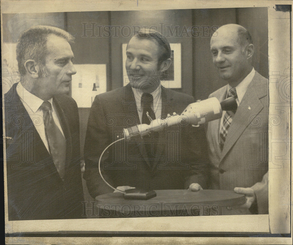 1973 Press Photo Apollo Astronauts Thomas Stafford Donald Slayton &amp; Vance Brand - Historic Images