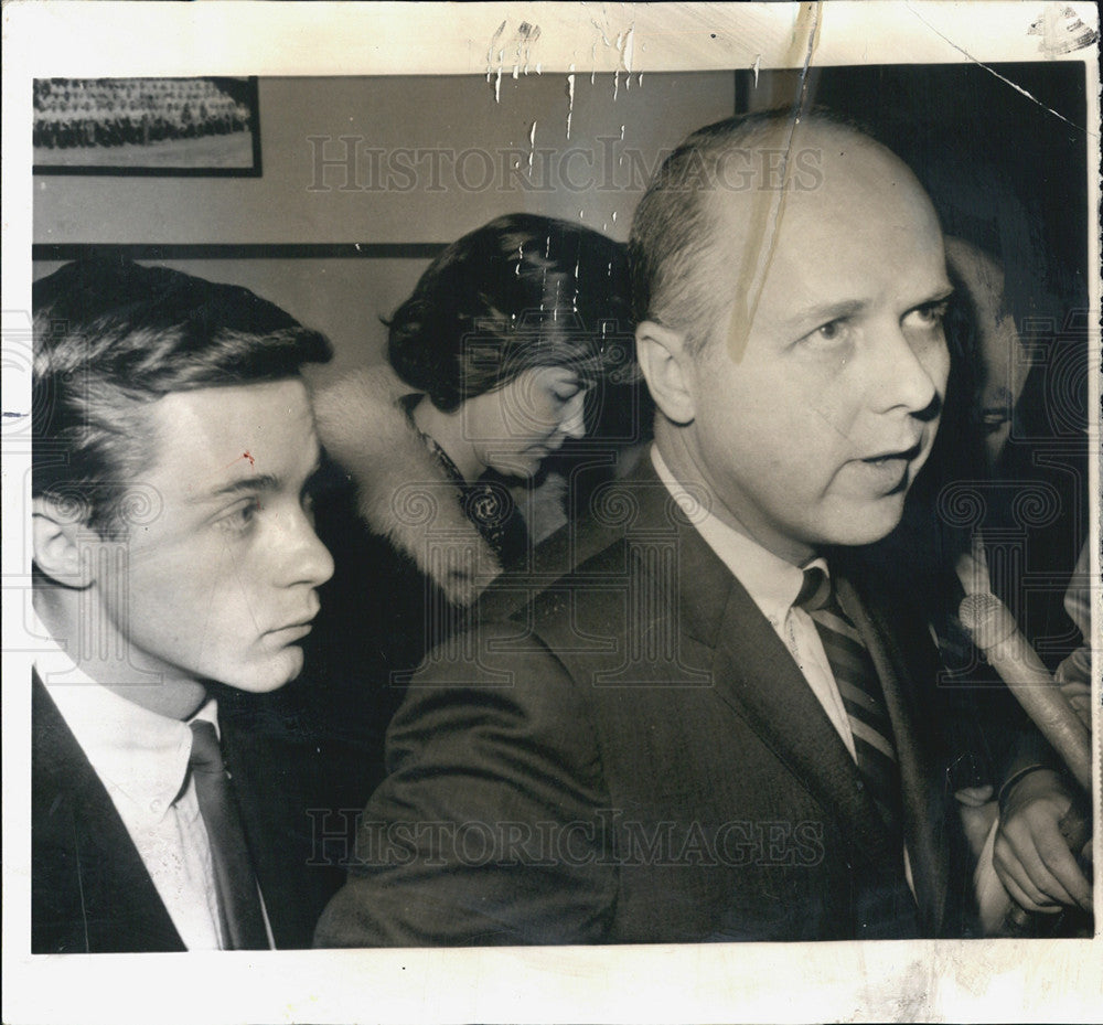 1963 Press Photo Joseph Mitchell Acquitted of Bribery son Joseph B Mitchell - Historic Images