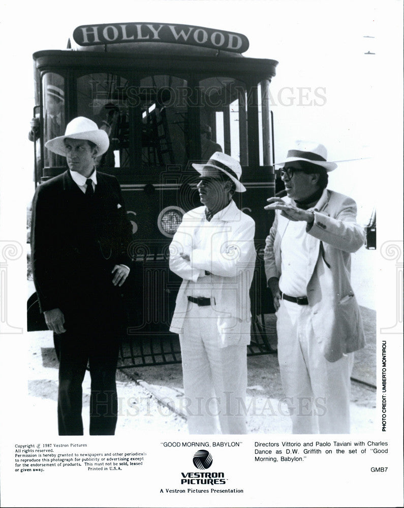 1987 Press Photo Vittorio and Paolo Taviani &quot;Good Morning, Babylon&quot; - Historic Images