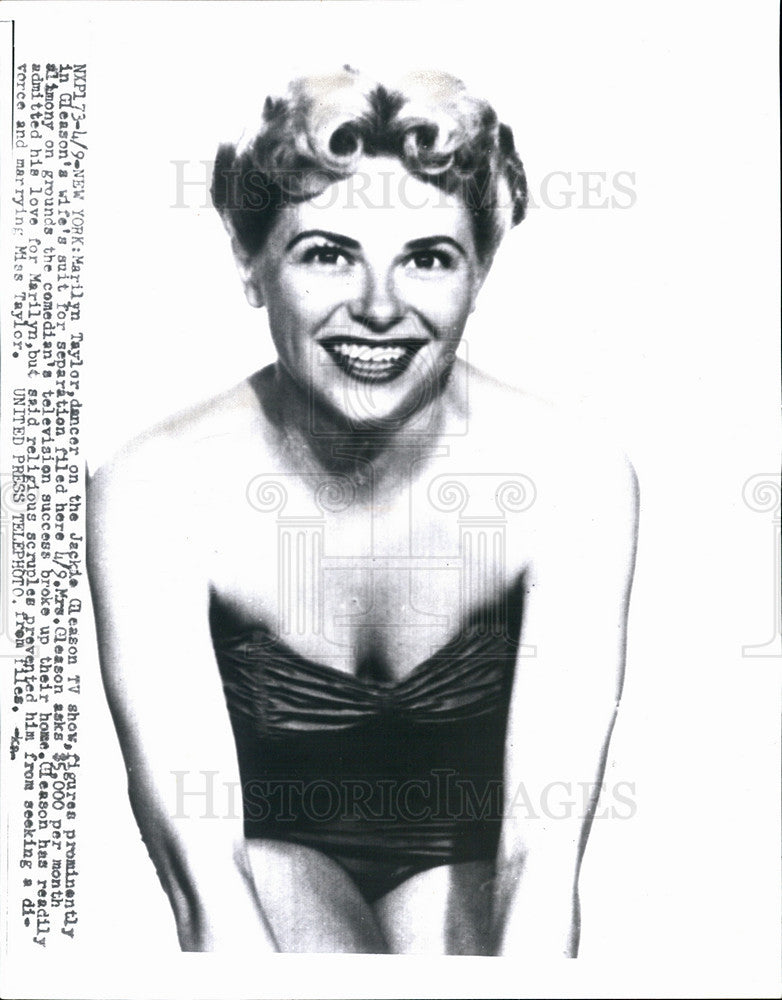 Press Photo Marilyn Taylor, dancer on the Jackie Gleason TV Show - Historic Images