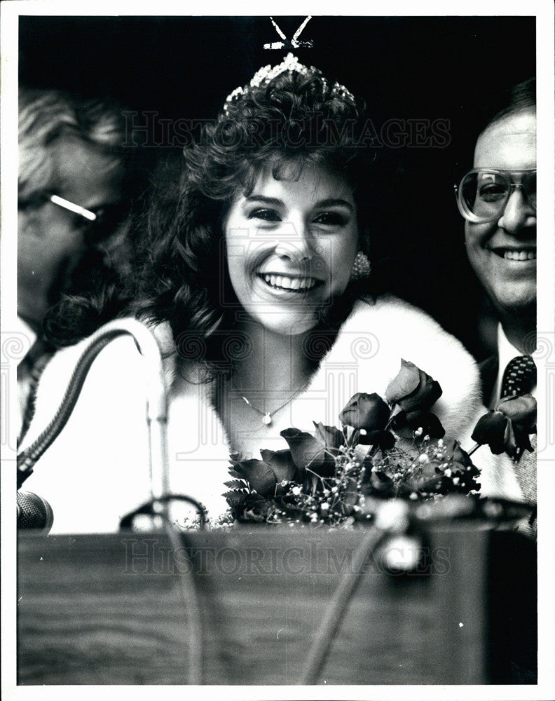 1985 Press Photo Lisa Taranto Columbus Day Queen - Historic Images