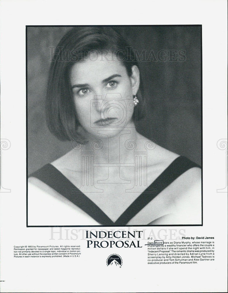 1993 Press Photo Demi Moore in &quot;Indecent Proposal&quot; - Historic Images