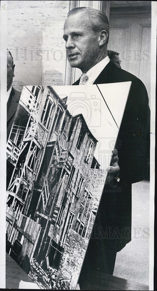 1967 Press Photo Graham Morgan, President of U. S. Gypsum Co. - Historic Images