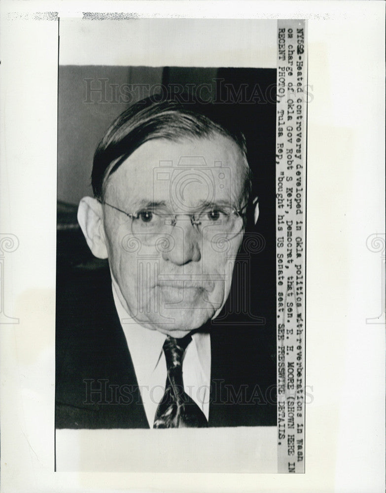 Press Photo Sen E.H. Moore, Democrat - Historic Images