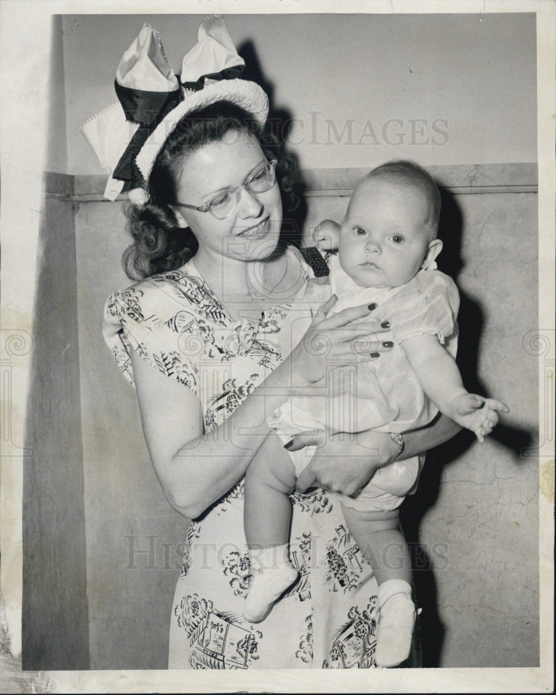 1947 Press Photo Mrs Fontaine Porter Catherine Fontaine Rasmussen Clarice Divorc - Historic Images