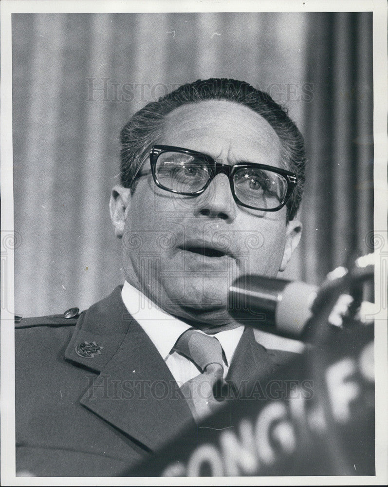1974 Press Photo Major General Aharon Yariv Israeli - Historic Images