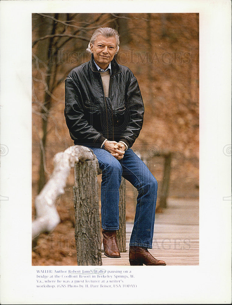 1993 Press Photo Author Robert James Walker - Historic Images