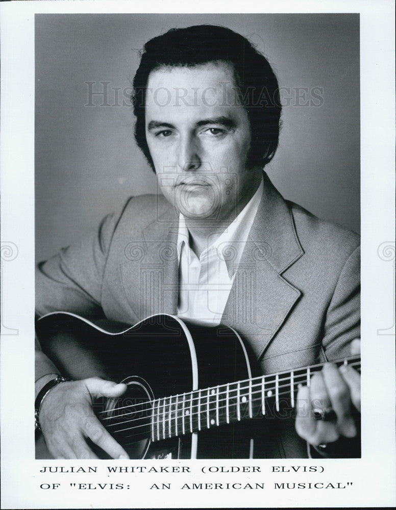 1989 Press Photo Julian Whitaker of &quot;Elvis: An American Musical: - Historic Images