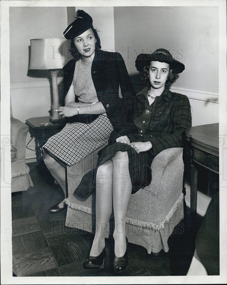 1941 Press Photo Mrs leeds Mitchell &amp; Ruu Goddard - Historic Images