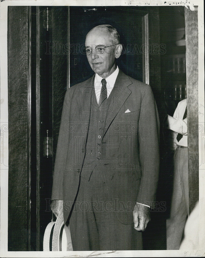 1942 Press Photo William D Mitchell,special investigator at US courthouse - Historic Images