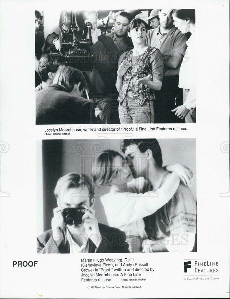 1992 Press Photo Hugo Weaving, Genevieve Picot and Russell Crowe in Proof - Historic Images