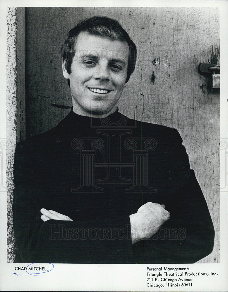 1969 Press Photo Singer Chad Mitchell - Historic Images