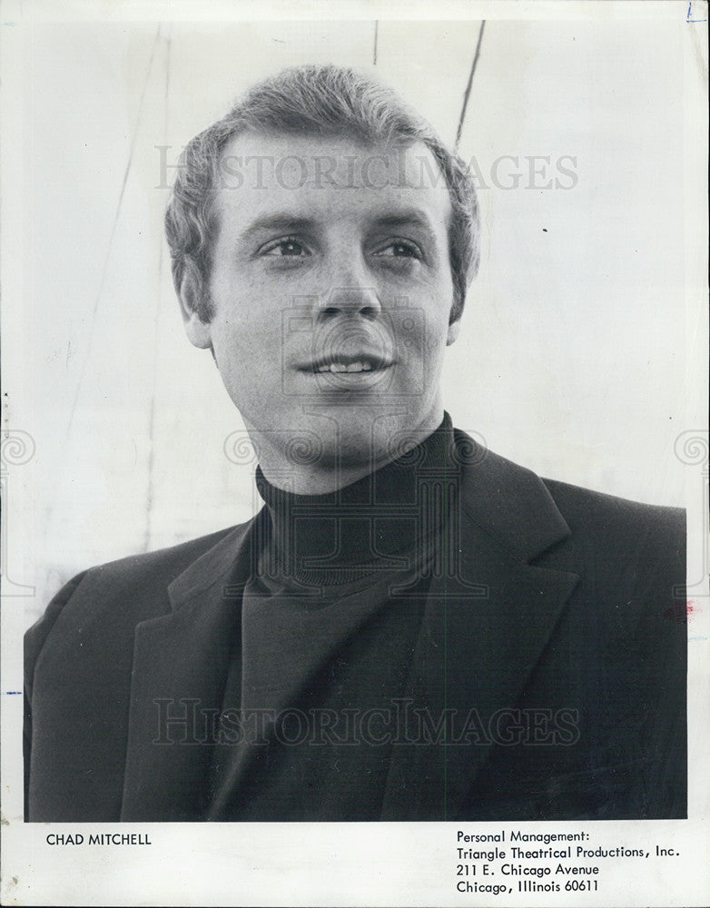 1968 Press Photo Chad Mitchell, American Singer. - Historic Images