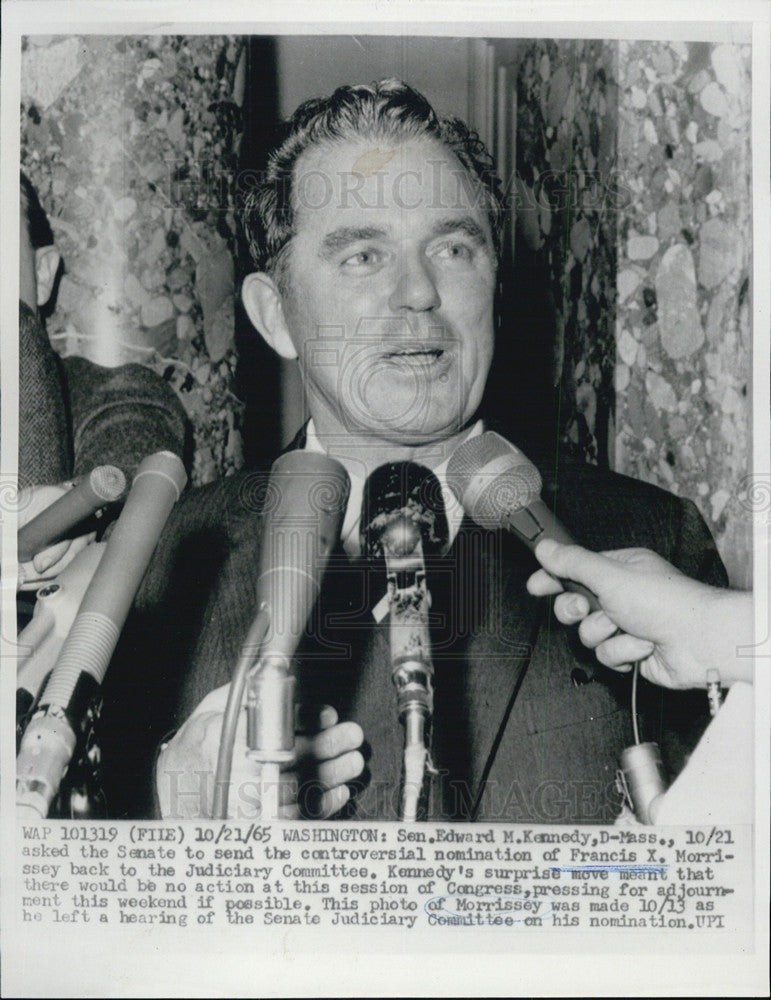 1965 Press Photo Sen Edward M Kennedy - Historic Images