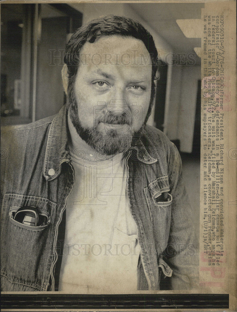 1975 Press Photo Marshall Zeidman, convicted gun runner - Historic Images