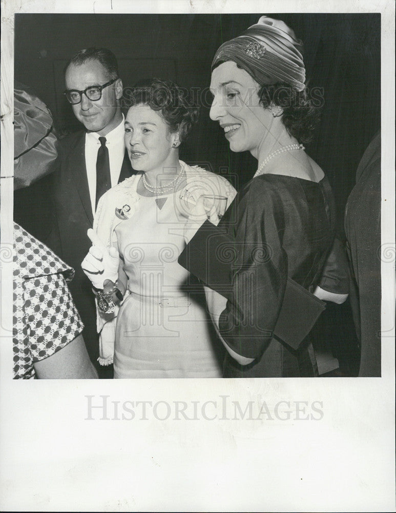 1960 Press Photo Gov of Hawaii William &amp; Mrs Quinn &amp; Gov of Indiana &amp; Wife - Historic Images