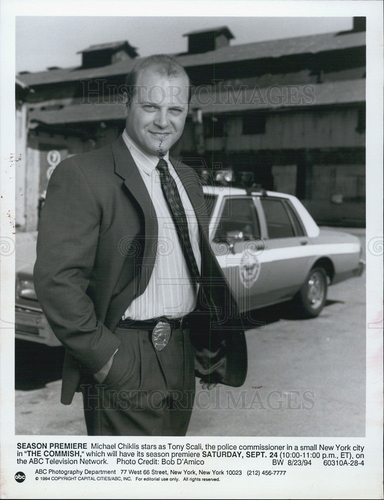 1995 Press Photo Michael Chiklis stars in the movie &quot;The Commish&quot; - Historic Images